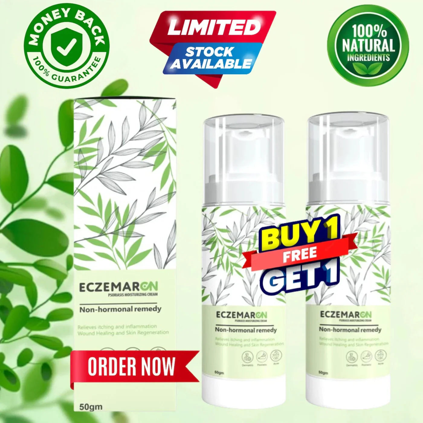Eczemaron Anti Fungal Cream V Spray | Buy 1 Get 1 Free